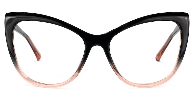 Shelby Cateye Black-Pink Glasses
