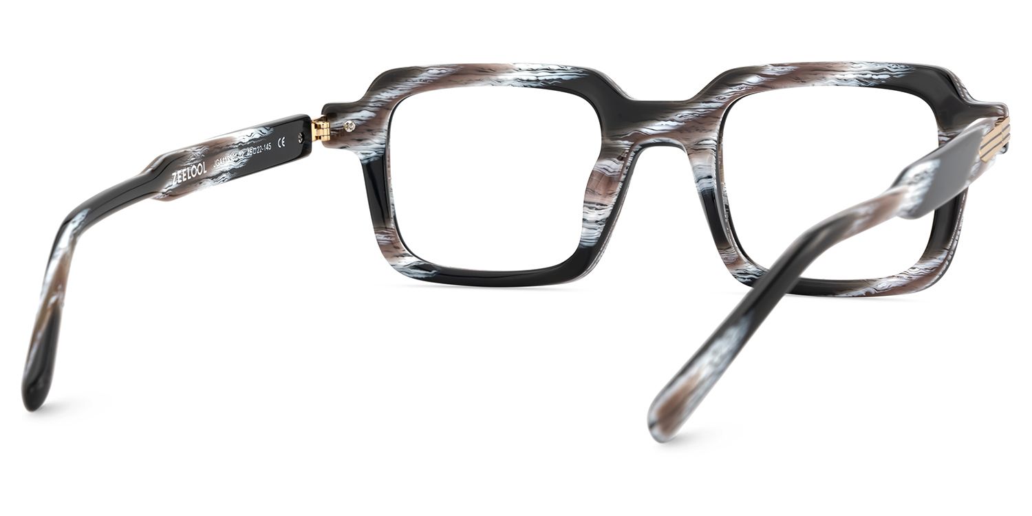 Square Frame Prescription Glasses With Two-Tone Color5