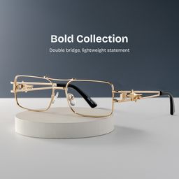 Eric Gold Aviator Glasses0