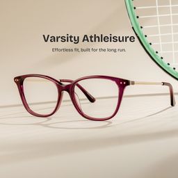 Finch Red Rectangle Glasses0