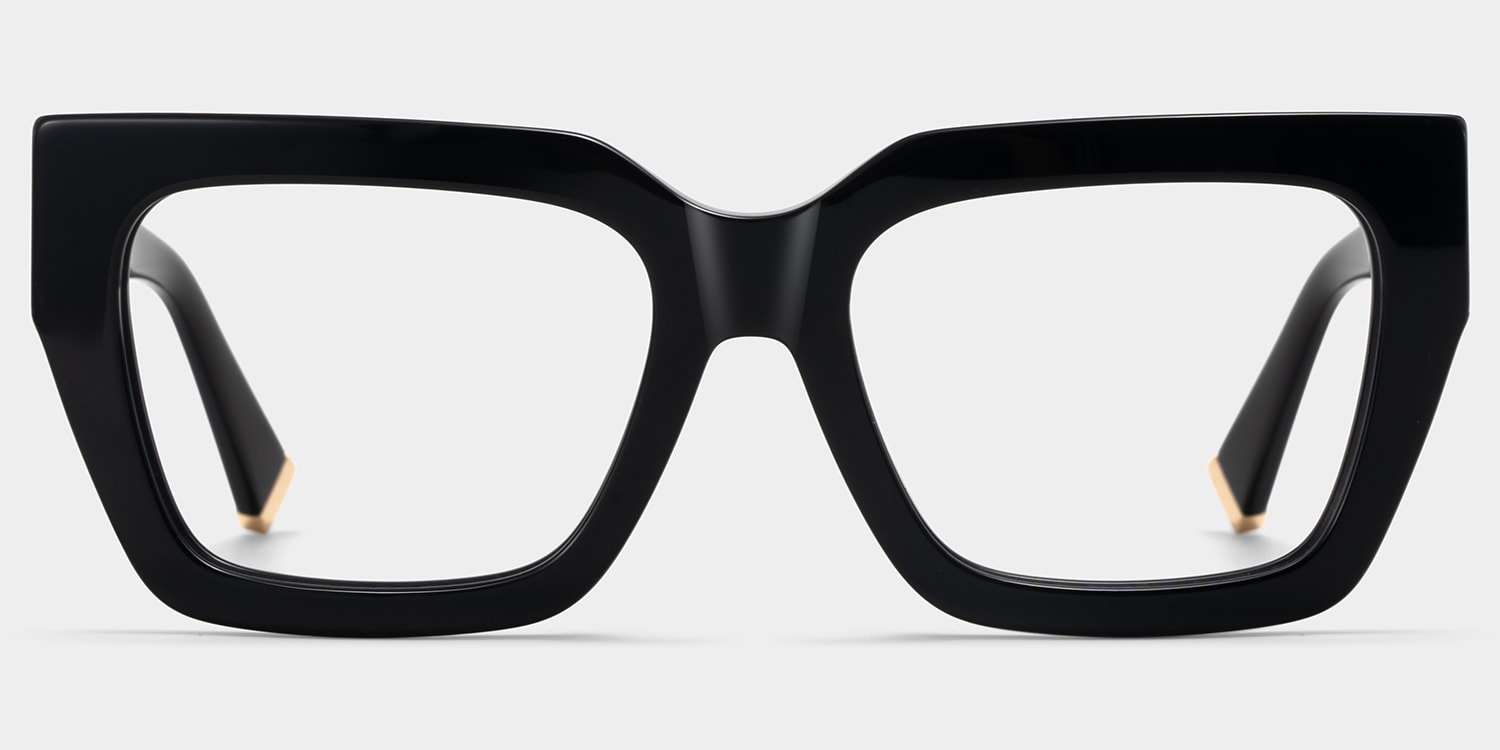 Maddox Square Black Glasses