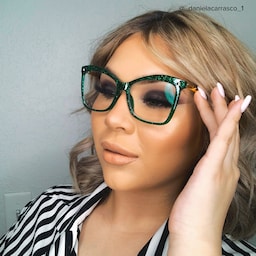 Isaebella Butterfly Green Glasses7
