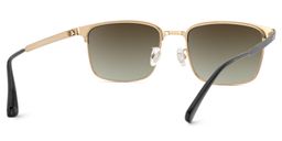 Charleston Browline Gold Sunglasses4