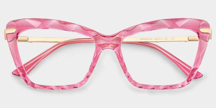Juliet Cateye Pink Glasses