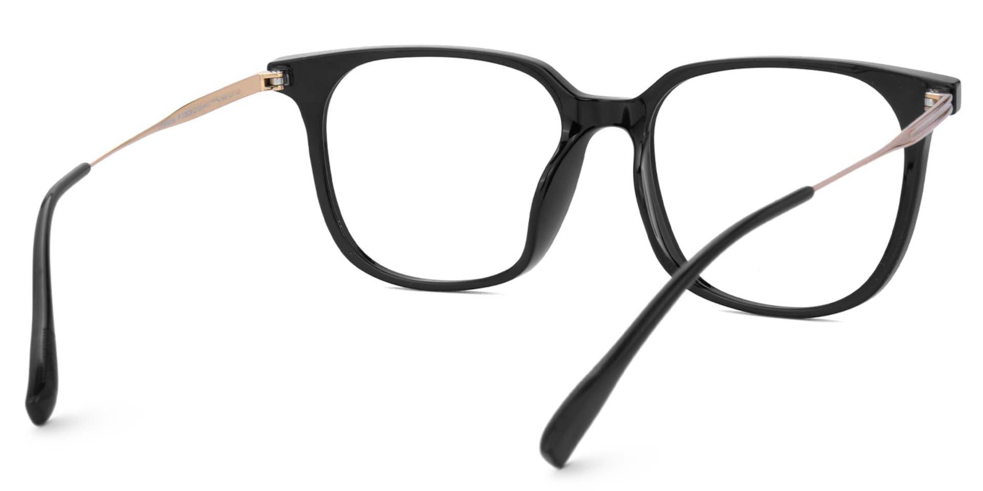 Ameedah Black Square Thin Glasses | Zeelool3