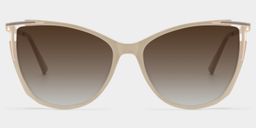 Yomary Khaki Cat eye Sunglasses0