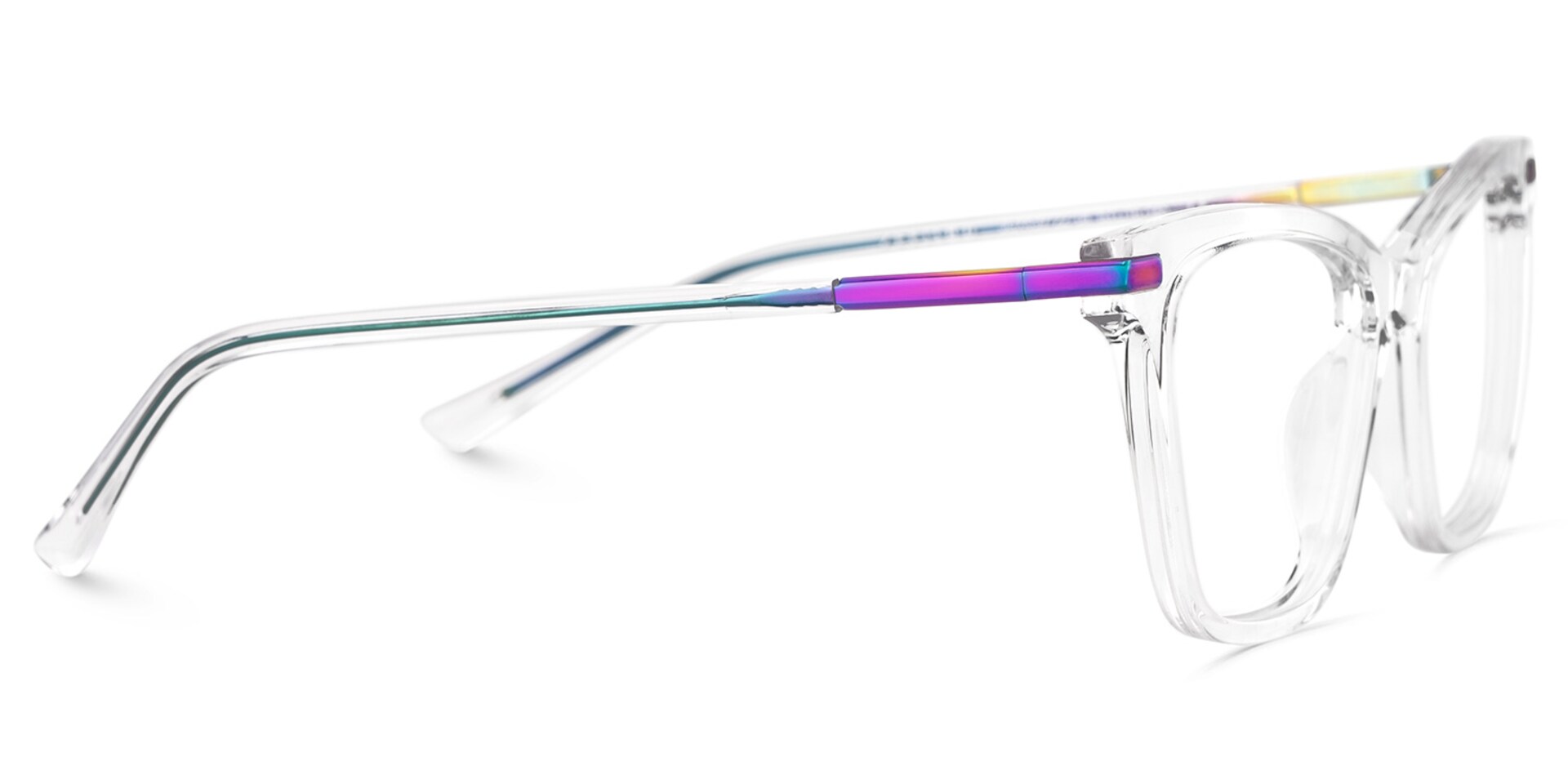 Eliot Rectangle Eyewear with Crystals4