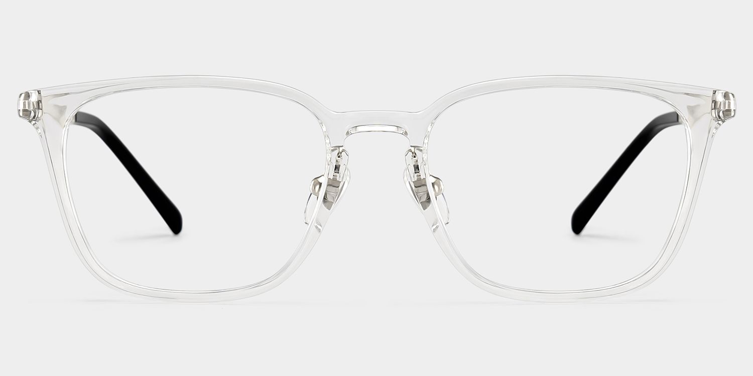 Lily Rectangular Round Glasses in Light Yellow Frame | ZEELOOL