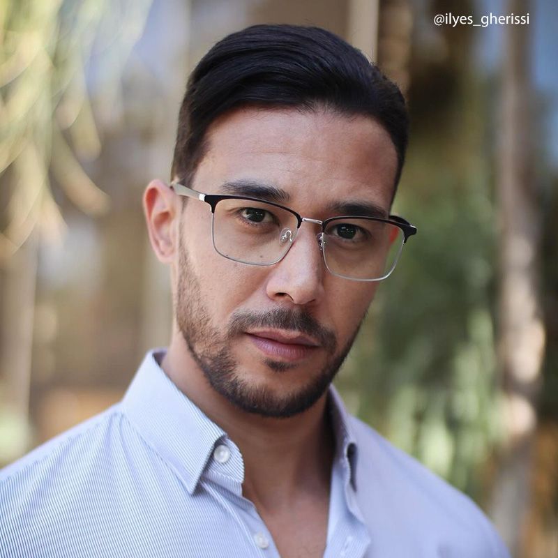 Eaddy Silver Eyeglasses with Rectangle Shape | Zeelool Optical4