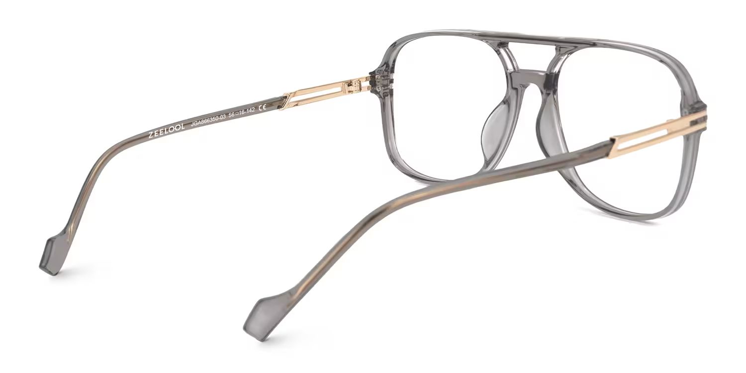 Square Nyawa Gray Glasses deals -Zeelool Glasses3
