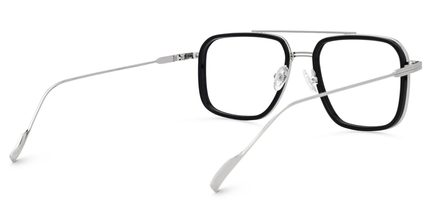 Bronica Aviator Black Full-Frame Glasses | Zeelool3