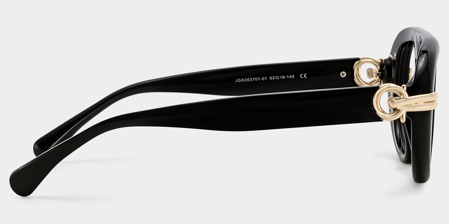 Buy Aveline Black Aviator Thin Frame Glasses Online | ZEELOOL3