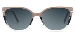 Margret Cateye Tortoise Khaki Sunglasses0
