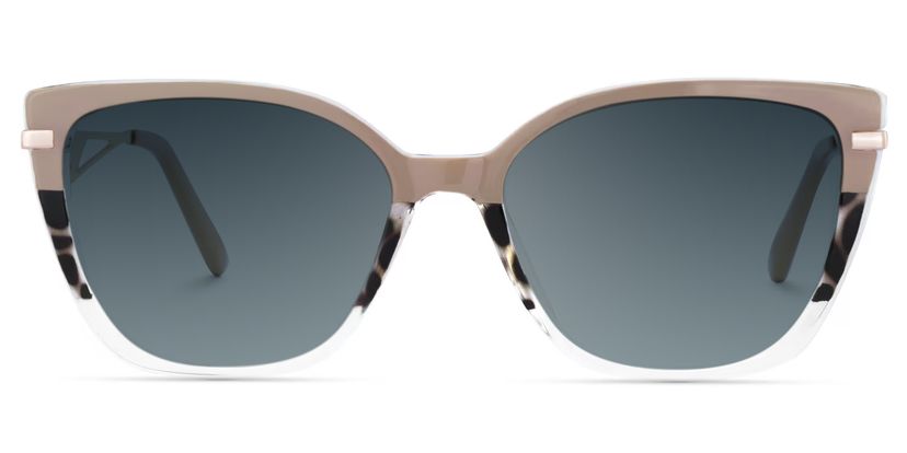 Margret Tortoise Khaki Cat eye Sunglasses