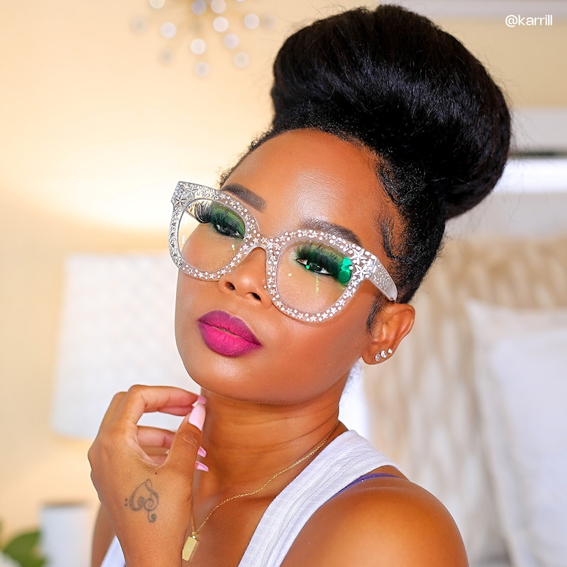 Kahle Cateye Crystal Glasses