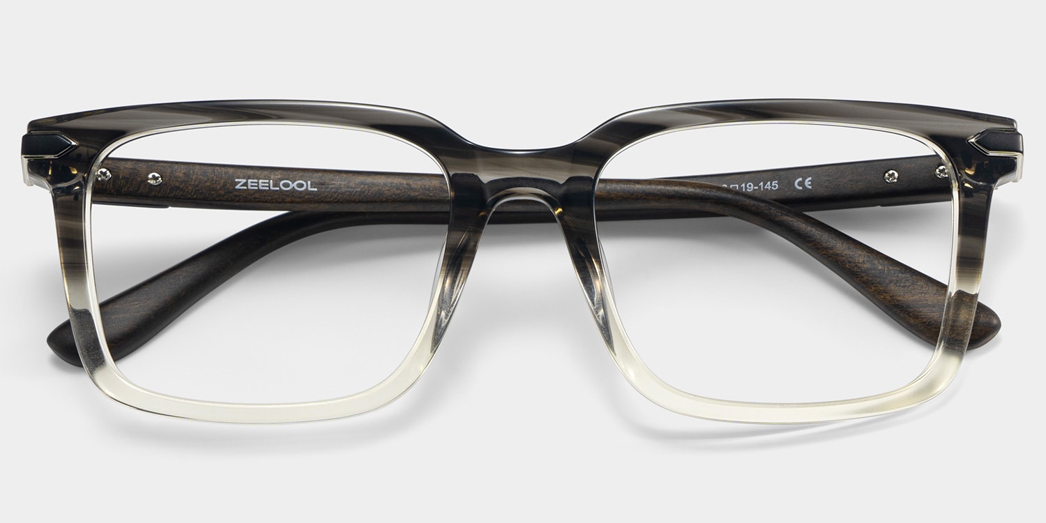 Noah Rectangle Two tone Glasses3