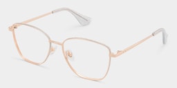Skyler Square Rose Gold Glasses3
