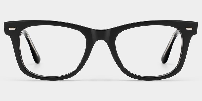 Robert Rectangle Black Glasses