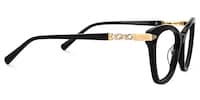 Cledus Cateye Black Glasses2