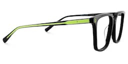 Delaine Rectangle Black Glasses3