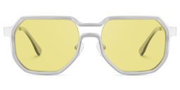 Hype Geometric Silver Sunglasses0