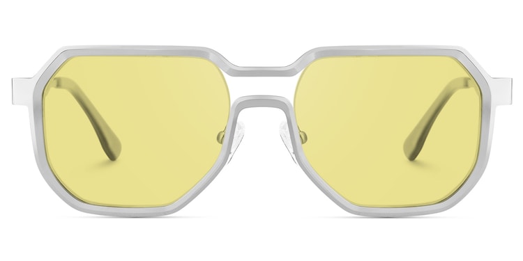 Hype Geometric Silver Sunglasses