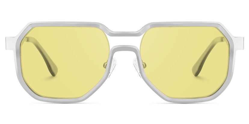 Hype Geometric Silver Sunglasses