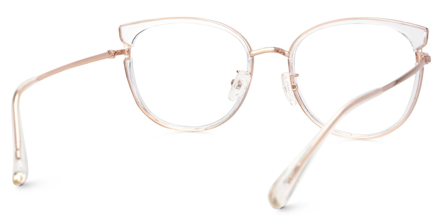 Delca Cateye Clear Frame Glasses | Zeelool3