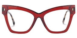 Levette Cateye Red Glasses0