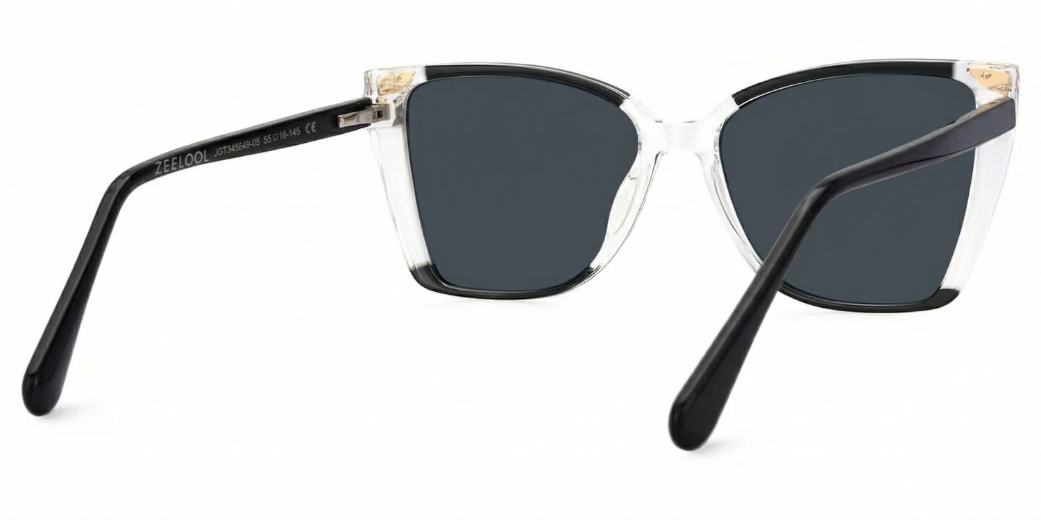 Clear Frame Glasses With Black Sides For Women3