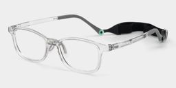 Luca Rectangle Clear Gray Glasses2