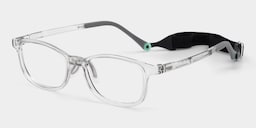 Luca Rectangle Crystal Gray Glasses2