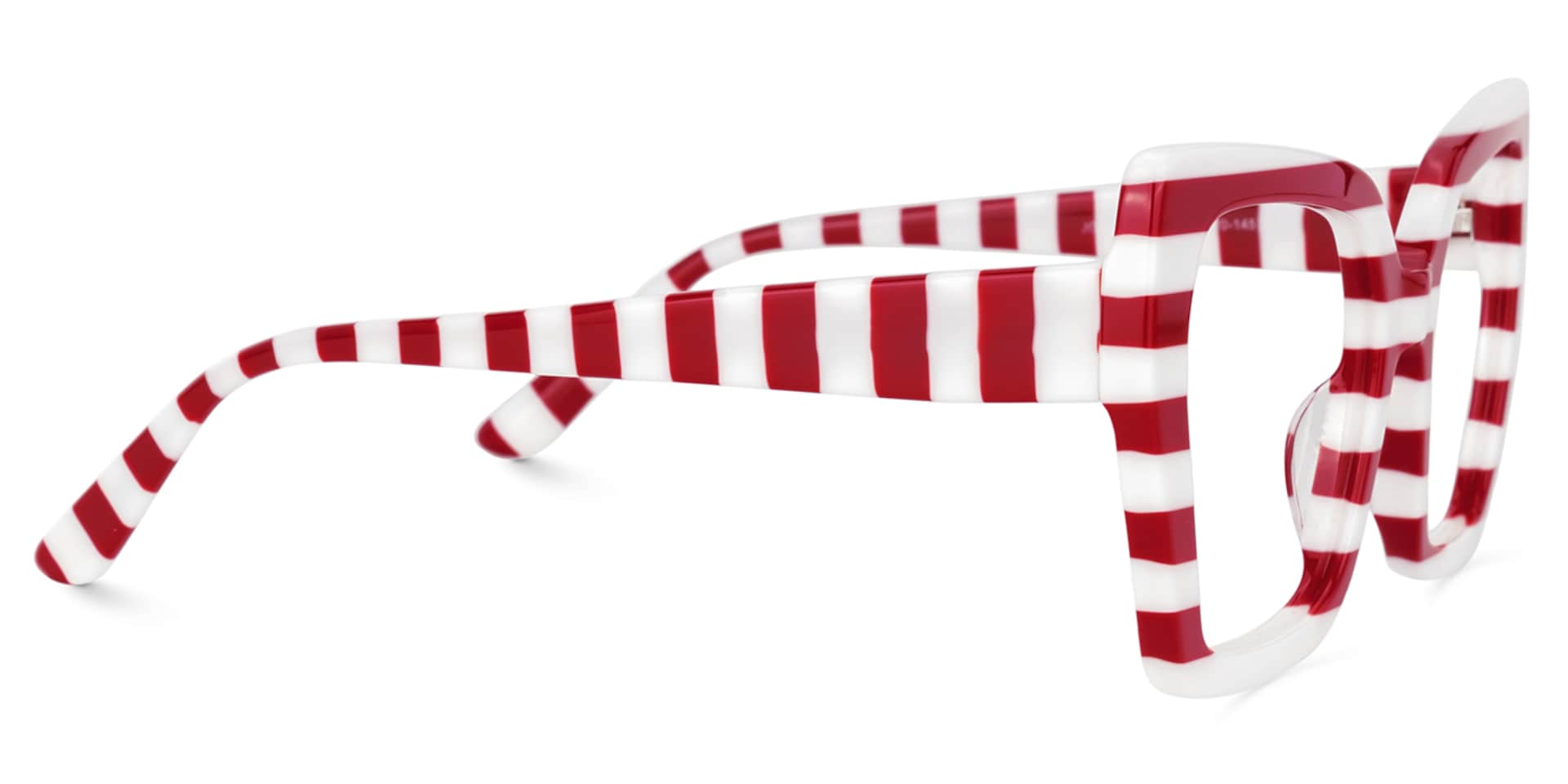 Pavia Butterfly Red Striped Frame Glasses for Women2