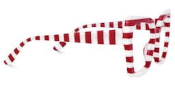 Pavia Butterfly Red Striped Glasses2
