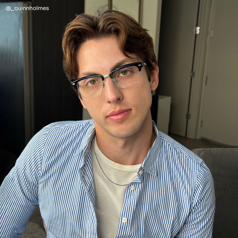 Landon Silver Browline Glasses