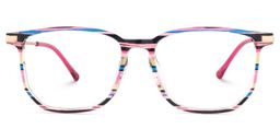 Fezell Square Black Pink Glasses1