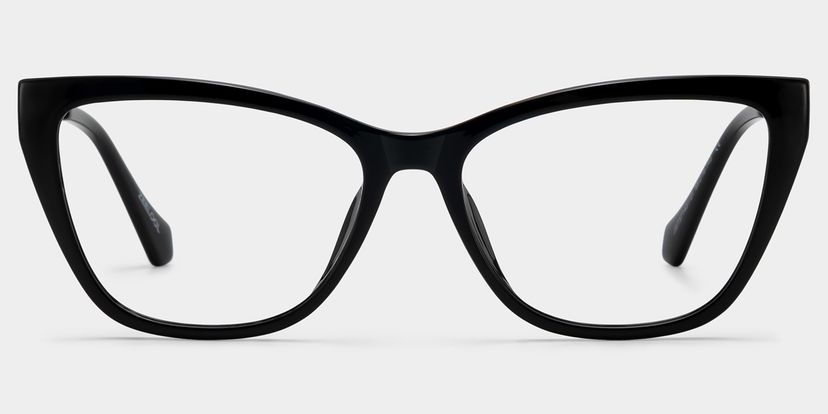 Celeste Black Cat-eye Glasses