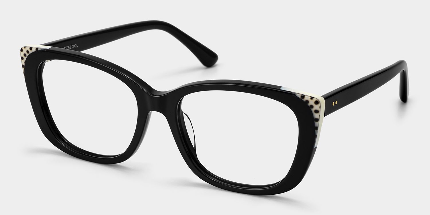 Madeline Cat eye Black Frame Glasses for Women | ZEELOOL3
