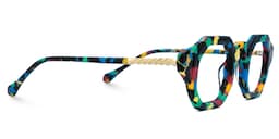 Mariluz Geometric Speckled Glasses2
