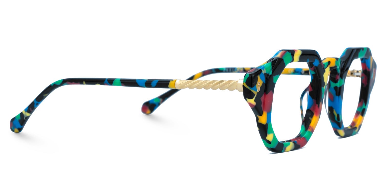 Buy speckled Hexagon Shape Glasses Frames Online | Zeelool2