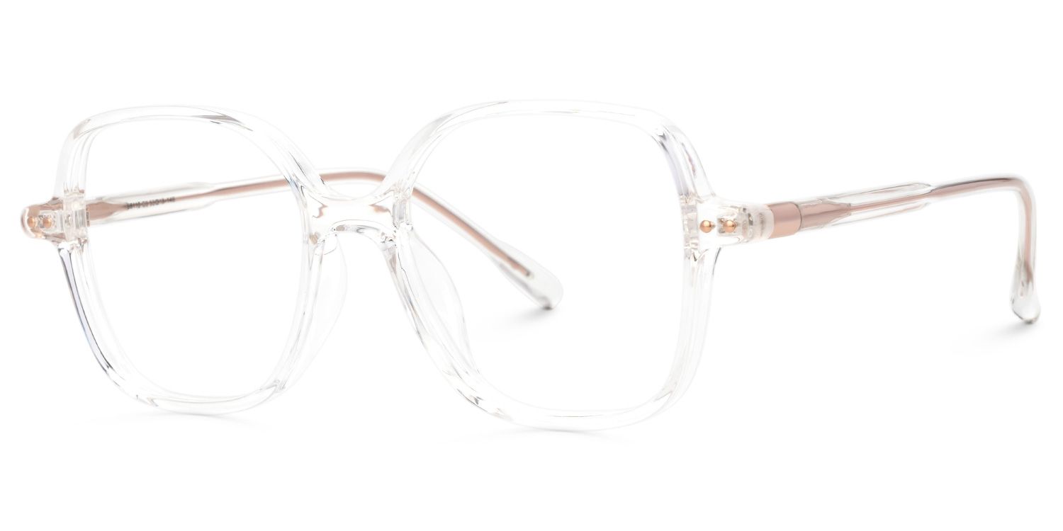 Crystal Lenzie Square Frame Eyeglasses | Zeelool1