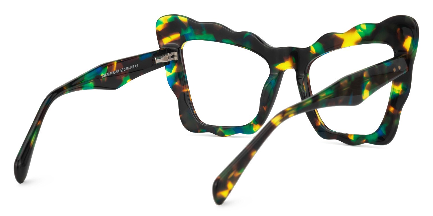 Wandy Thick Frame Cateye Eyeglasses  -Zeelool Optical3