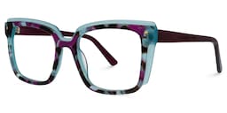 Rosselle Square Floral Glasses1