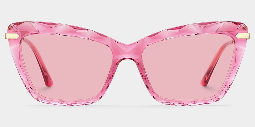 Juliet Pink Rectangle Sunglasses