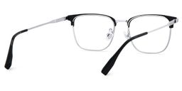 Barrett Browline Silver Glasses5