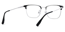 Barrett Browline Silver Glasses5