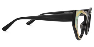 Jallow Cateye Black Glasses2