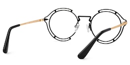 Frazer Round Black Glasses3