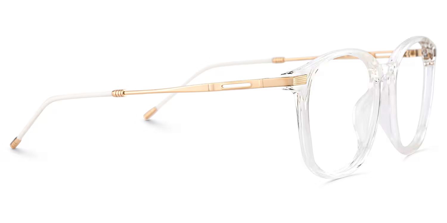 Clear Greene Square Eyeglasses and Glasses Frames3
