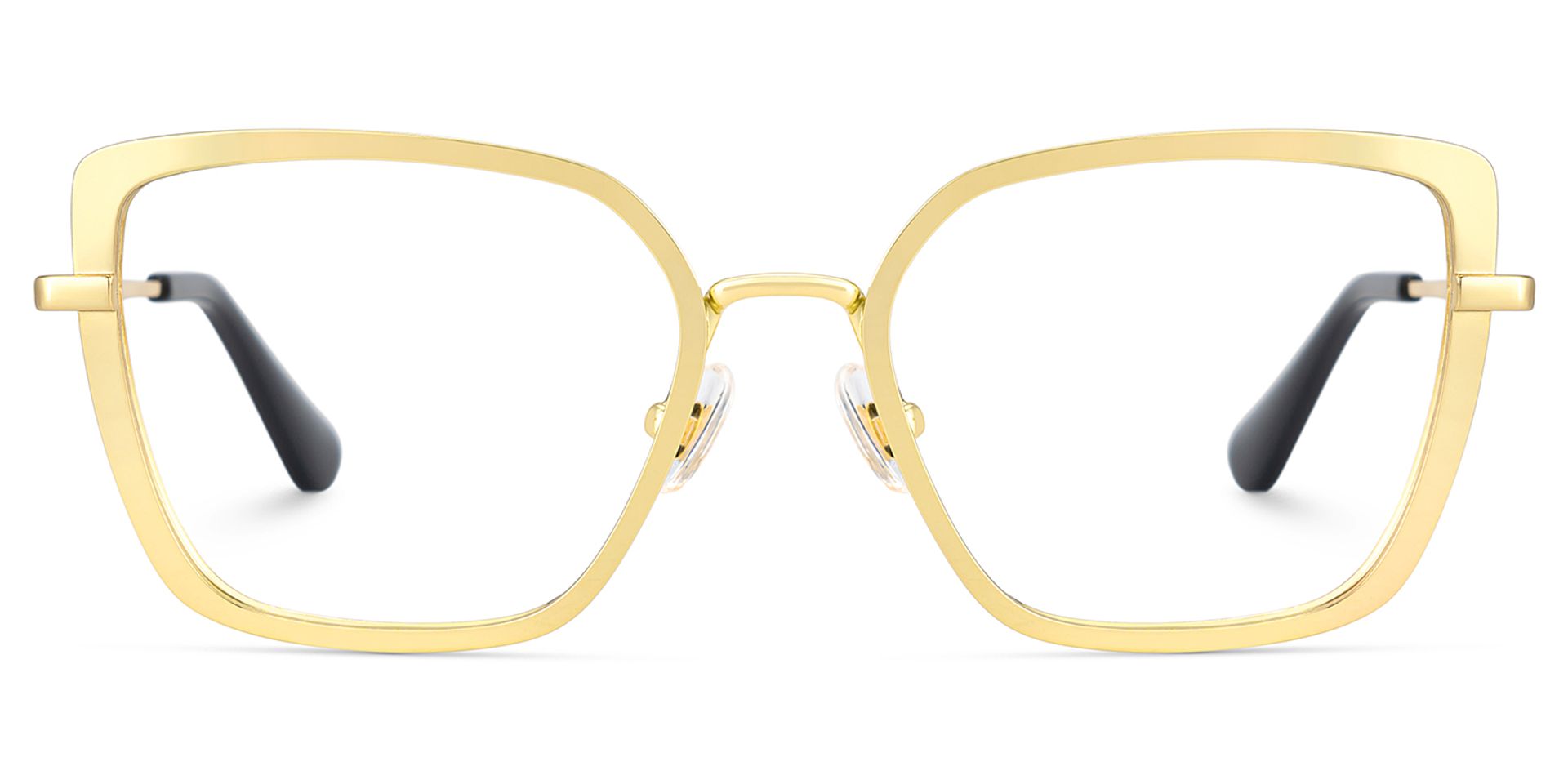 Square Gold Eyeglasses- Max Metal Frame Glasses1
